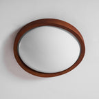 Modern Wood Flush Mount Ceiling Light With Tri-Color Glow — Harbor Light Co.