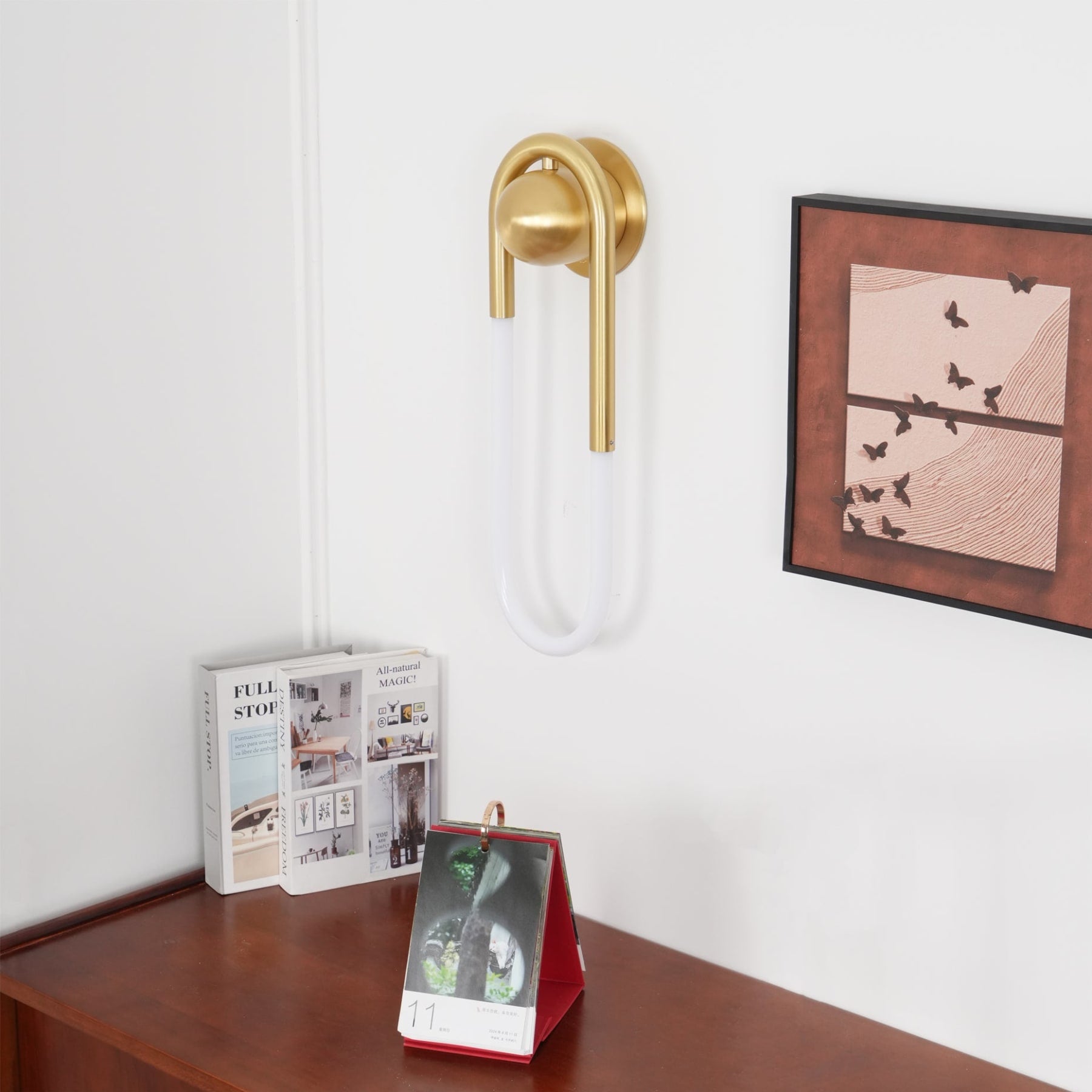 Modern Brass Wall Light for Living Room and Bedroom — Harbor Light Co.