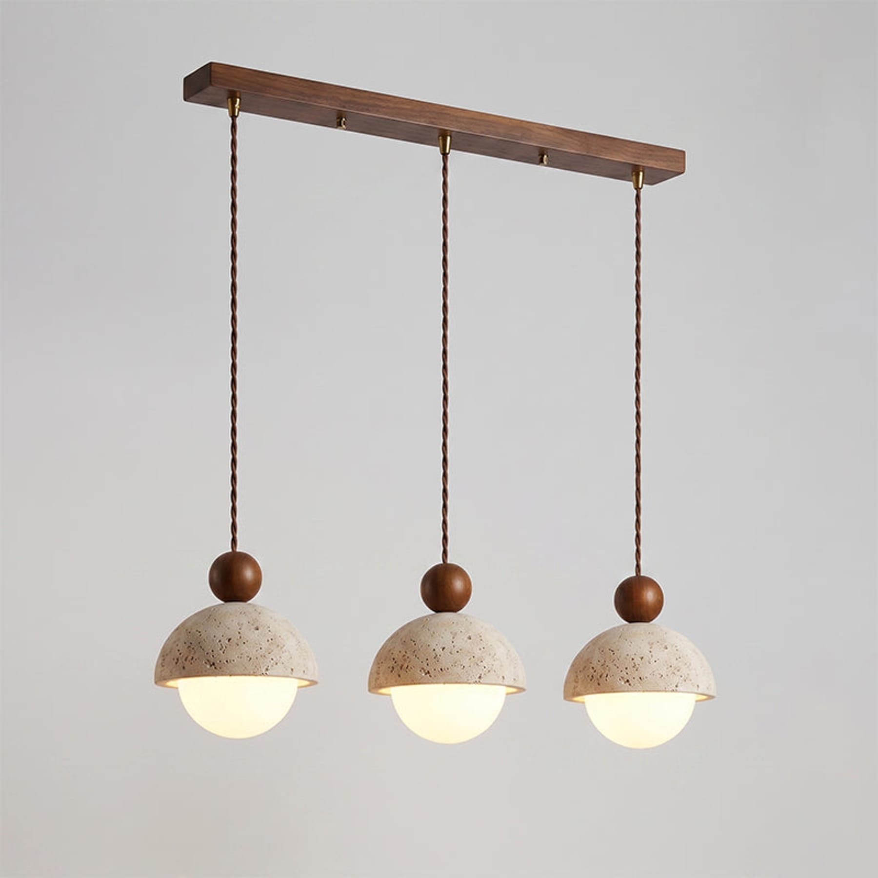 Modern Travertine Stone Pendant Light for Dining Room — Harbor Light Co.