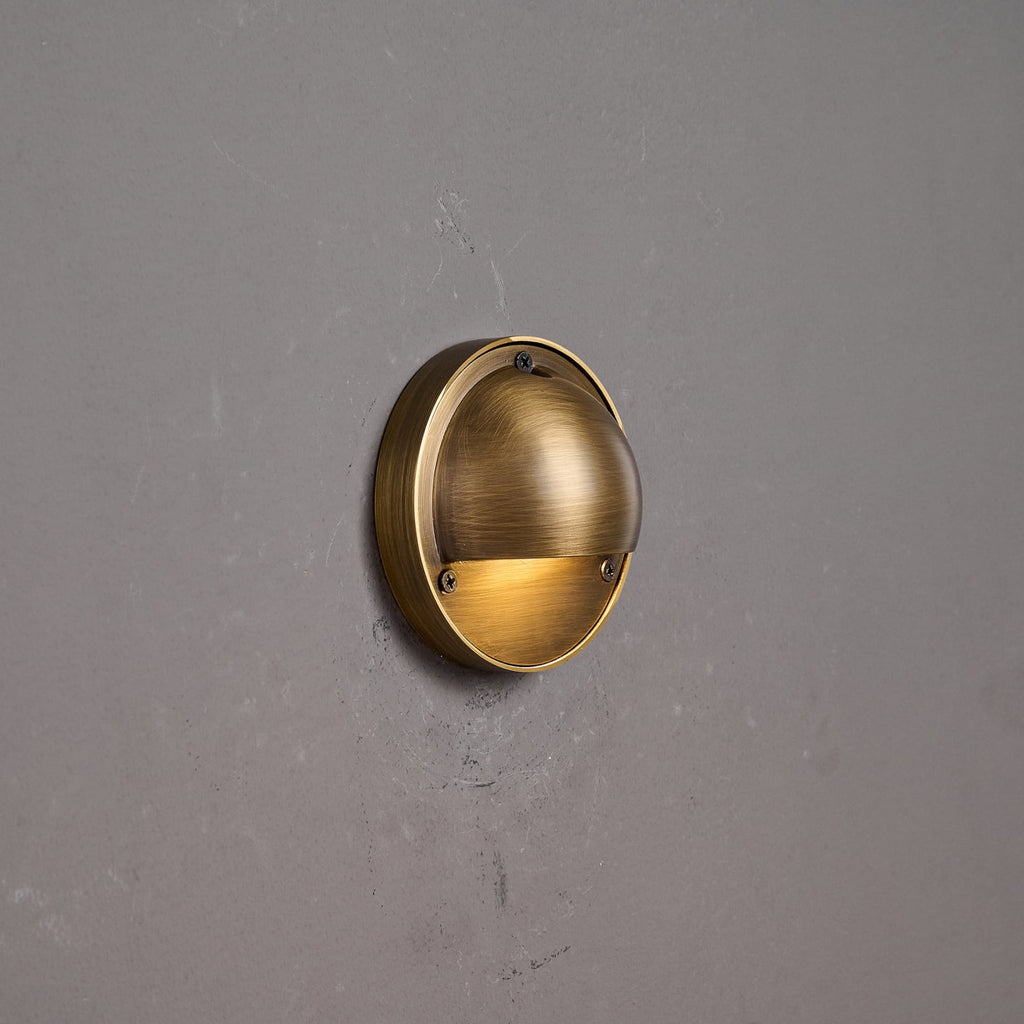 Modern Copper Wall Light With Tri-Color Glow — Harbor Light Co.