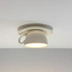 Modern Ceramic Flush Mount Ceiling Light With Gloss Finish — Harbor Light Co.