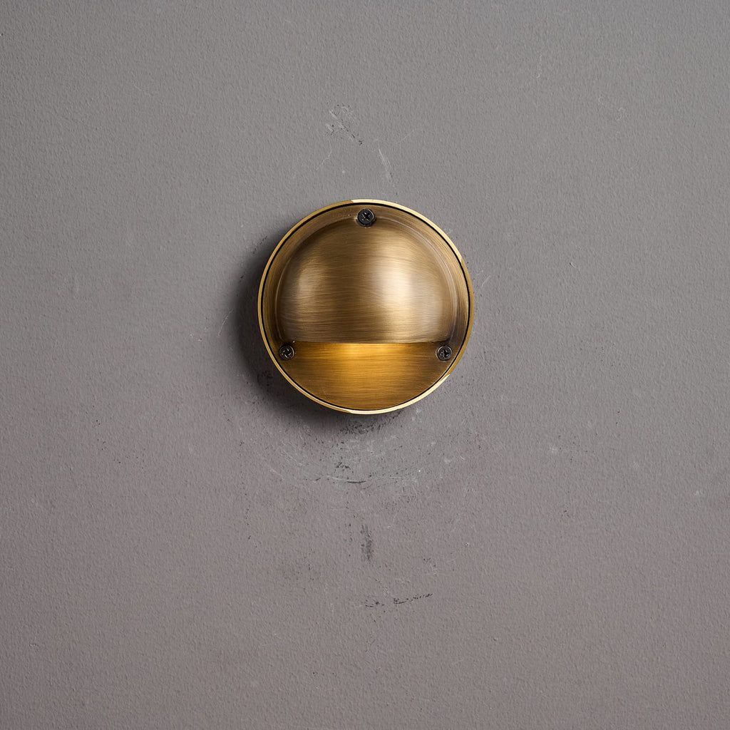 Modern Copper Wall Light With Tri-Color Glow — Harbor Light Co.
