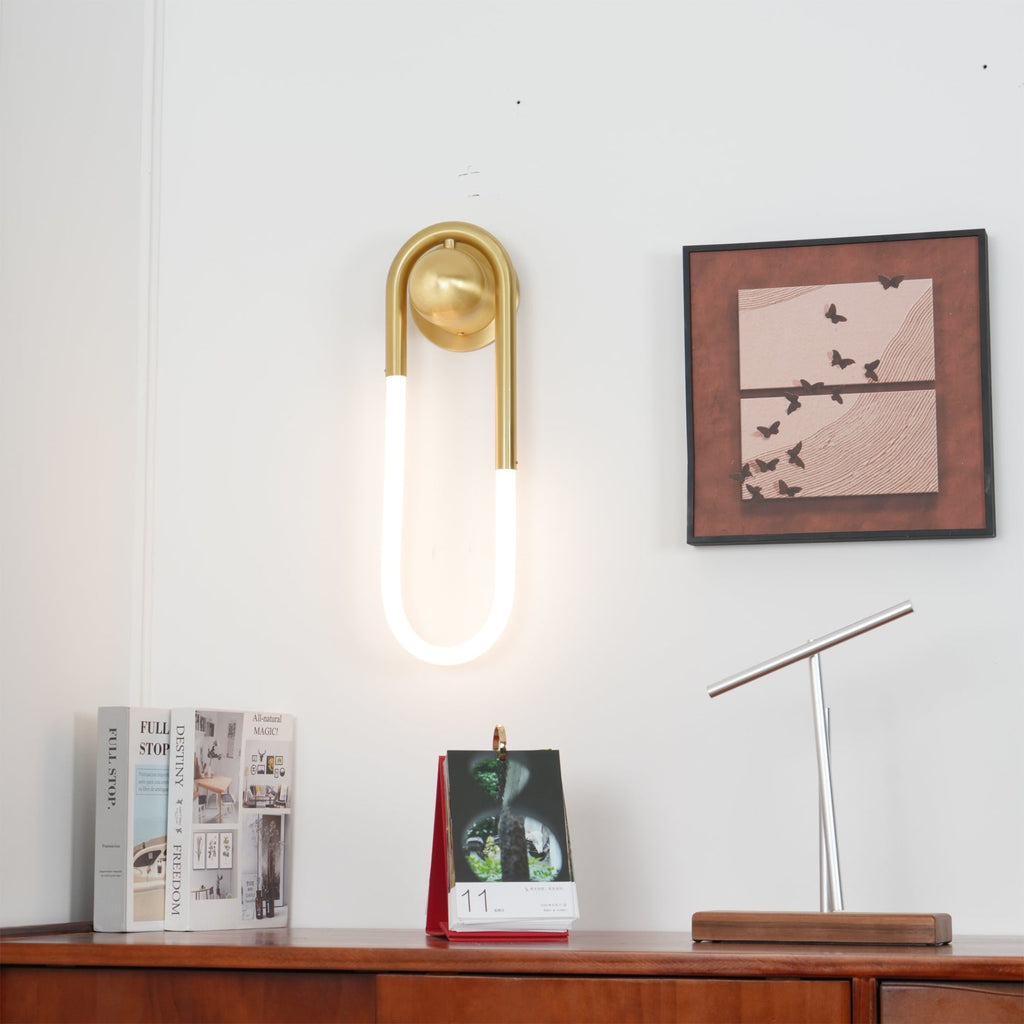 Modern Brass Wall Light for Living Room and Bedroom — Harbor Light Co.