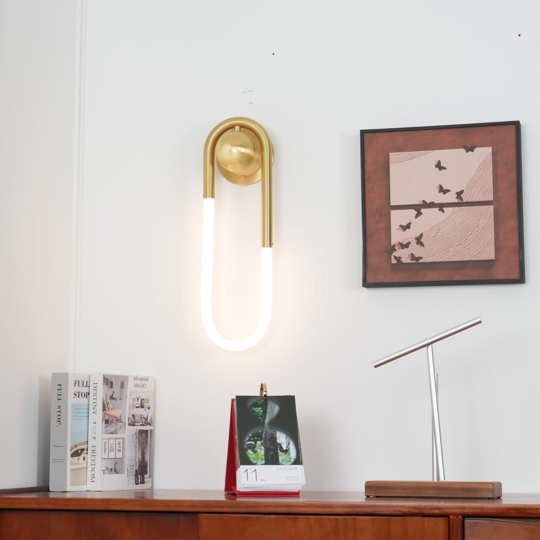 Modern Brass Wall Light for Living Room and Bedroom — Harbor Light Co.