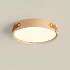 Scandinavian Wood Flush Mount Ceiling Light for Living Room — Harbor Light Co.