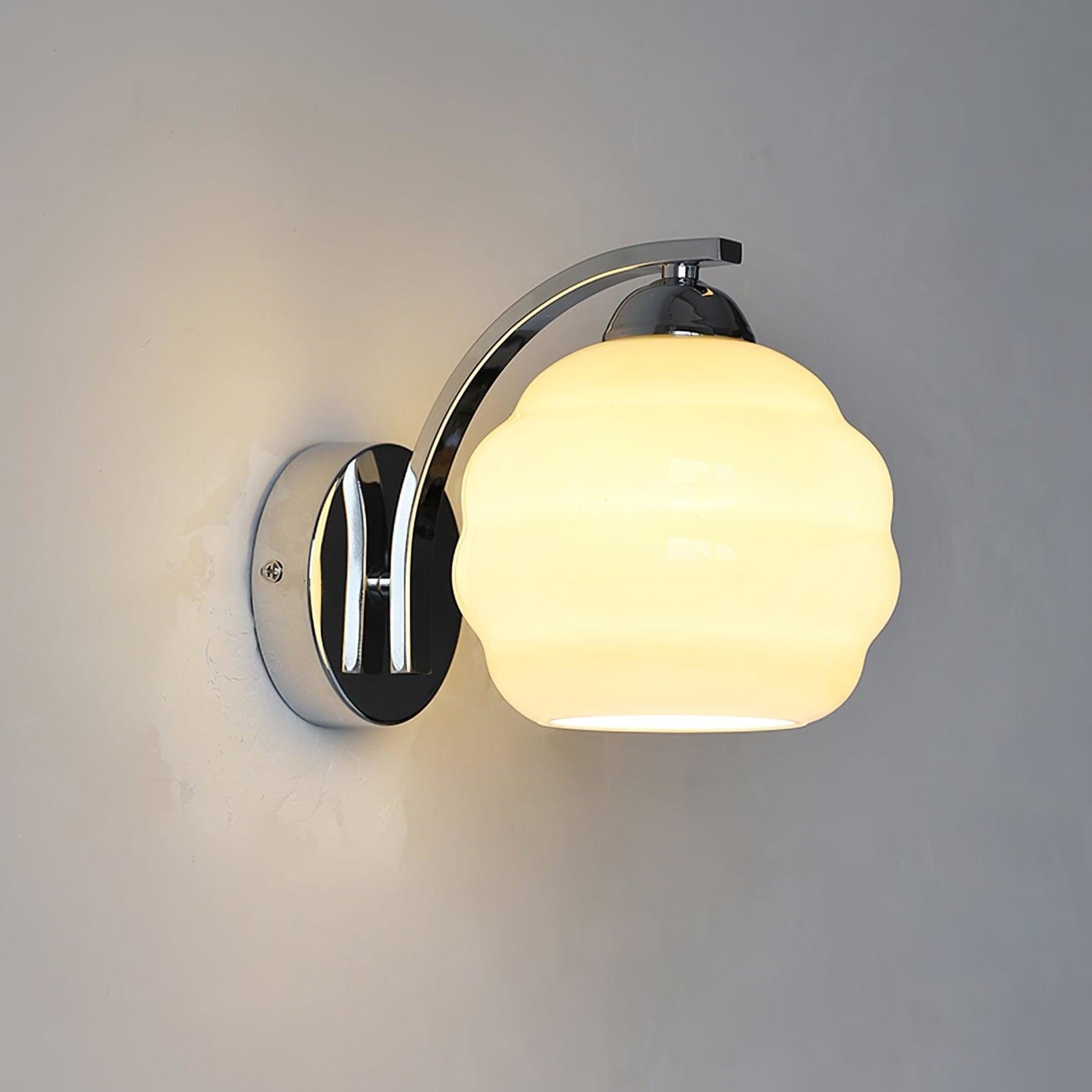 Modern Glass Wall Light With Warm LED Glow — Harbor Light Co.