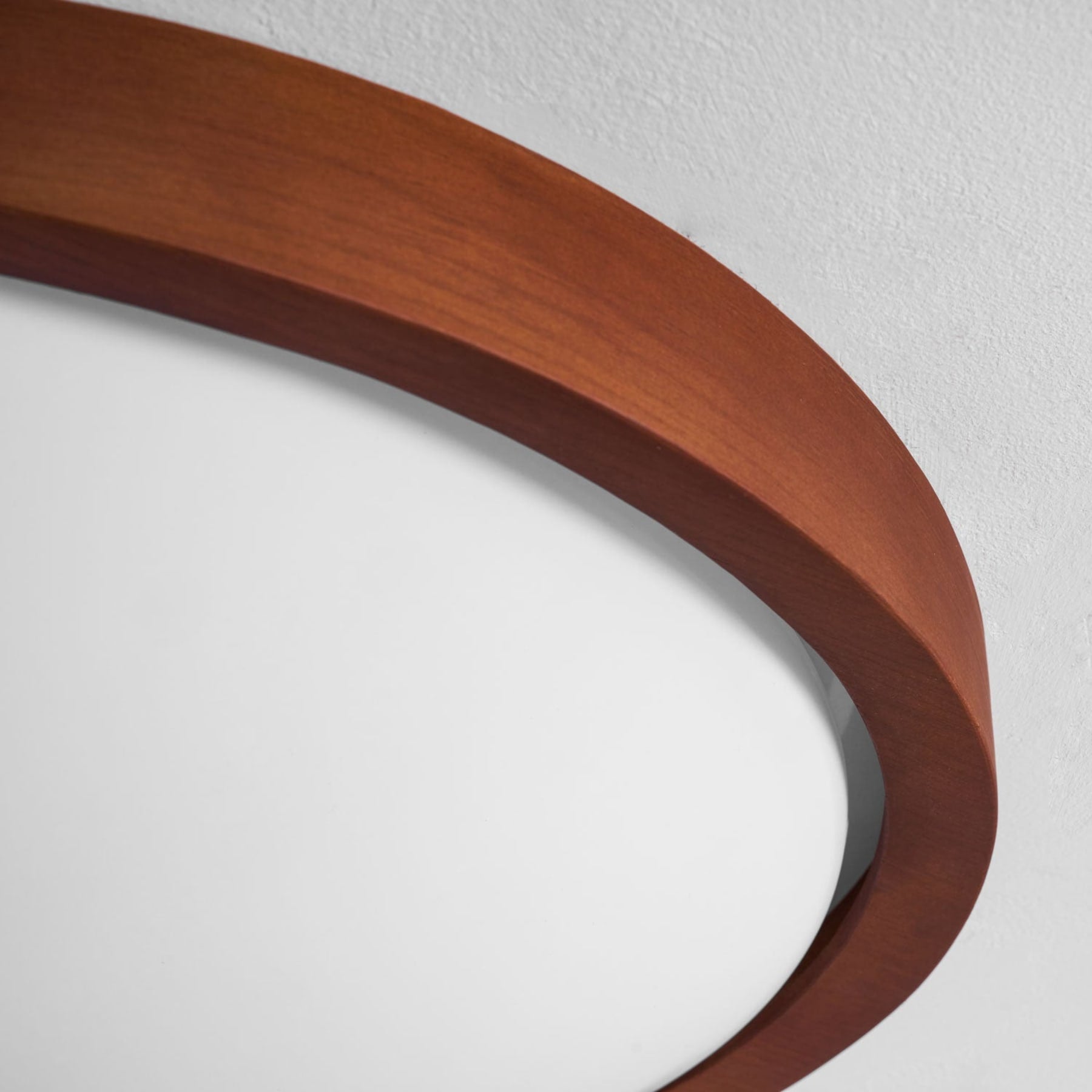 Modern Wood Flush Mount Ceiling Light With Tri-Color Glow — Harbor Light Co.