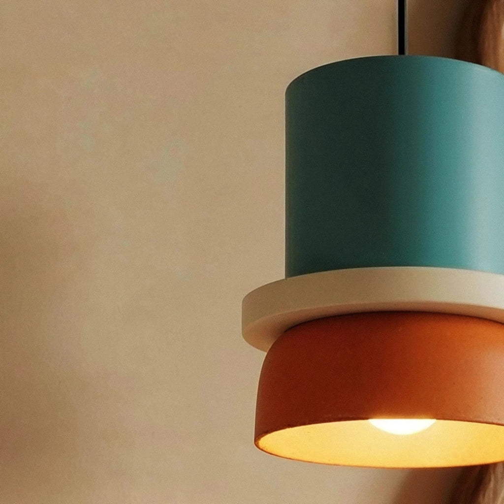 Modern Aluminum Two-Tone Pendant Light With Warm LED Glow — Harbor Light Co.