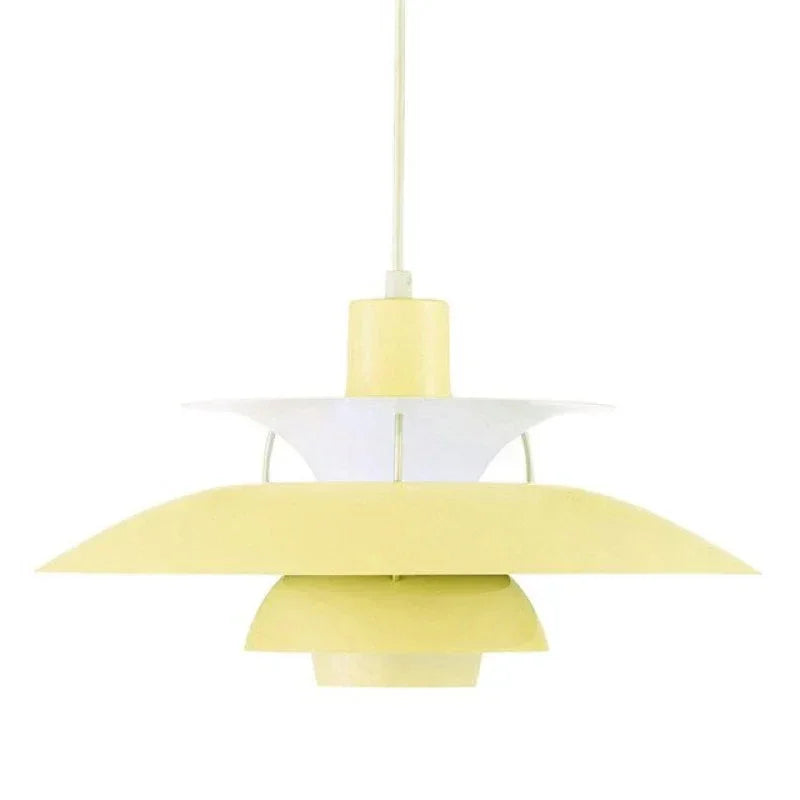Scandinavian Metal Pendant Light for Dining Room in Pure Yellow — Harbor Light Co.