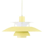 Scandinavian Metal Pendant Light for Dining Room in Pure Yellow — Harbor Light Co.