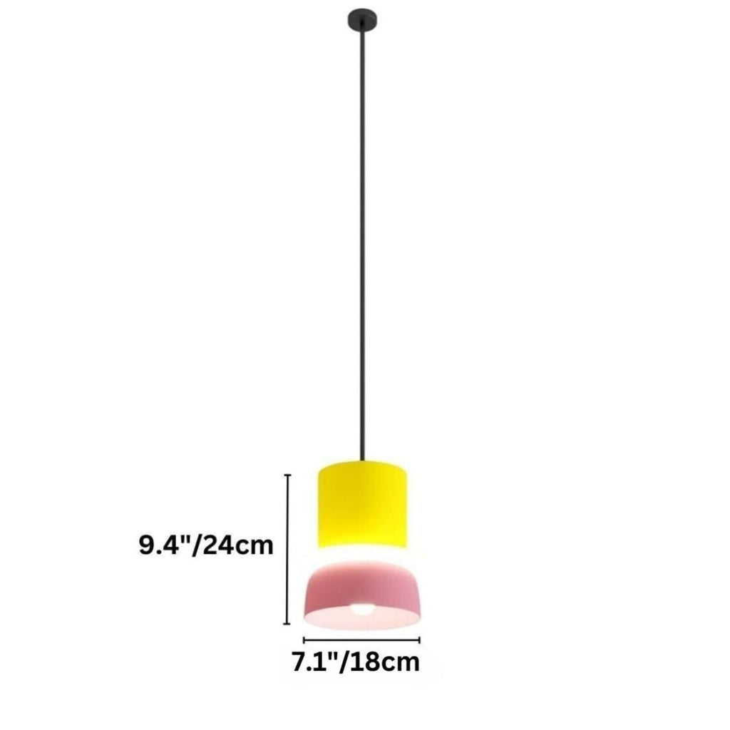 Modern Aluminum Two-Tone Pendant Light With Warm LED Glow — Harbor Light Co.