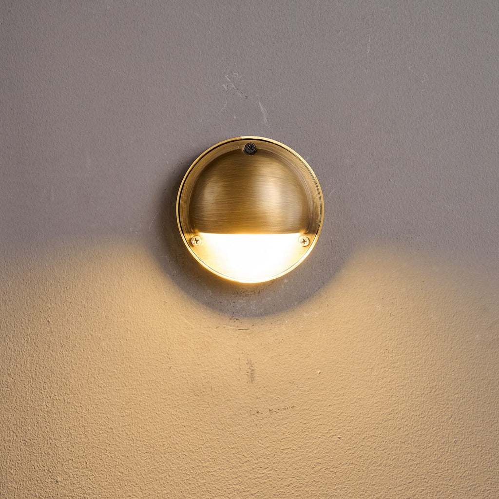 Modern Copper Wall Light With Tri-Color Glow — Harbor Light Co.