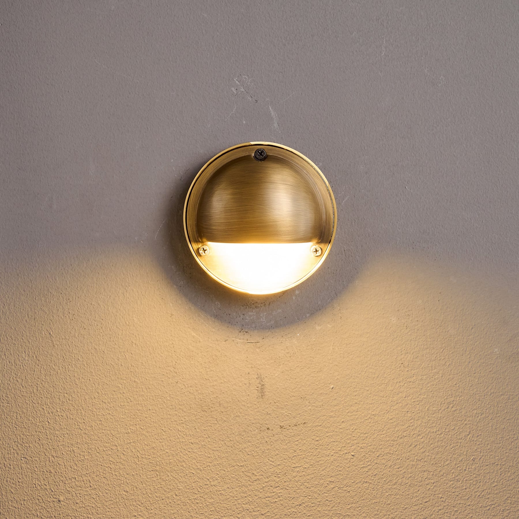 Modern Copper Wall Light With Tri-Color Glow — Harbor Light Co.