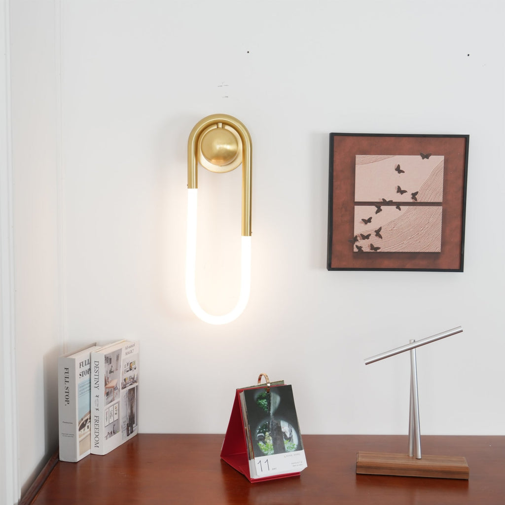 Modern Brass Wall Light for Living Room and Bedroom — Harbor Light Co.