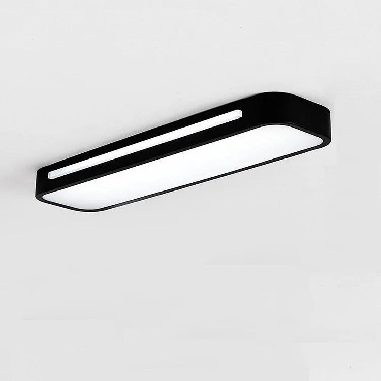 Modern Long Rectangle Flush Mount Ceiling Light with LED
