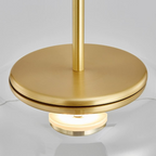 Glass Dining Room Pendant Light with Dimmable LED Light