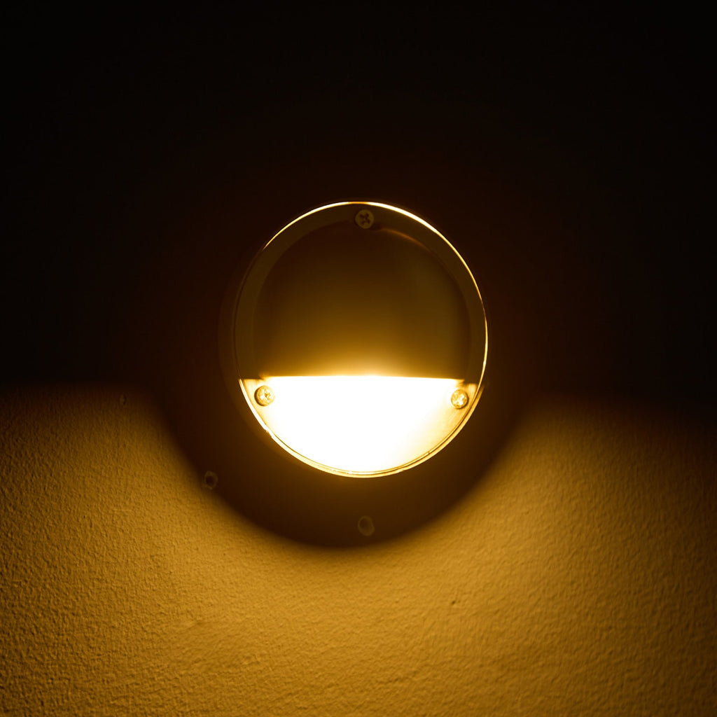 Modern Copper Wall Light With Tri-Color Glow — Harbor Light Co.