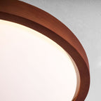 Modern Wood Flush Mount Ceiling Light With Tri-Color Glow — Harbor Light Co.