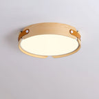 Scandinavian Wood Flush Mount Ceiling Light for Living Room — Harbor Light Co.