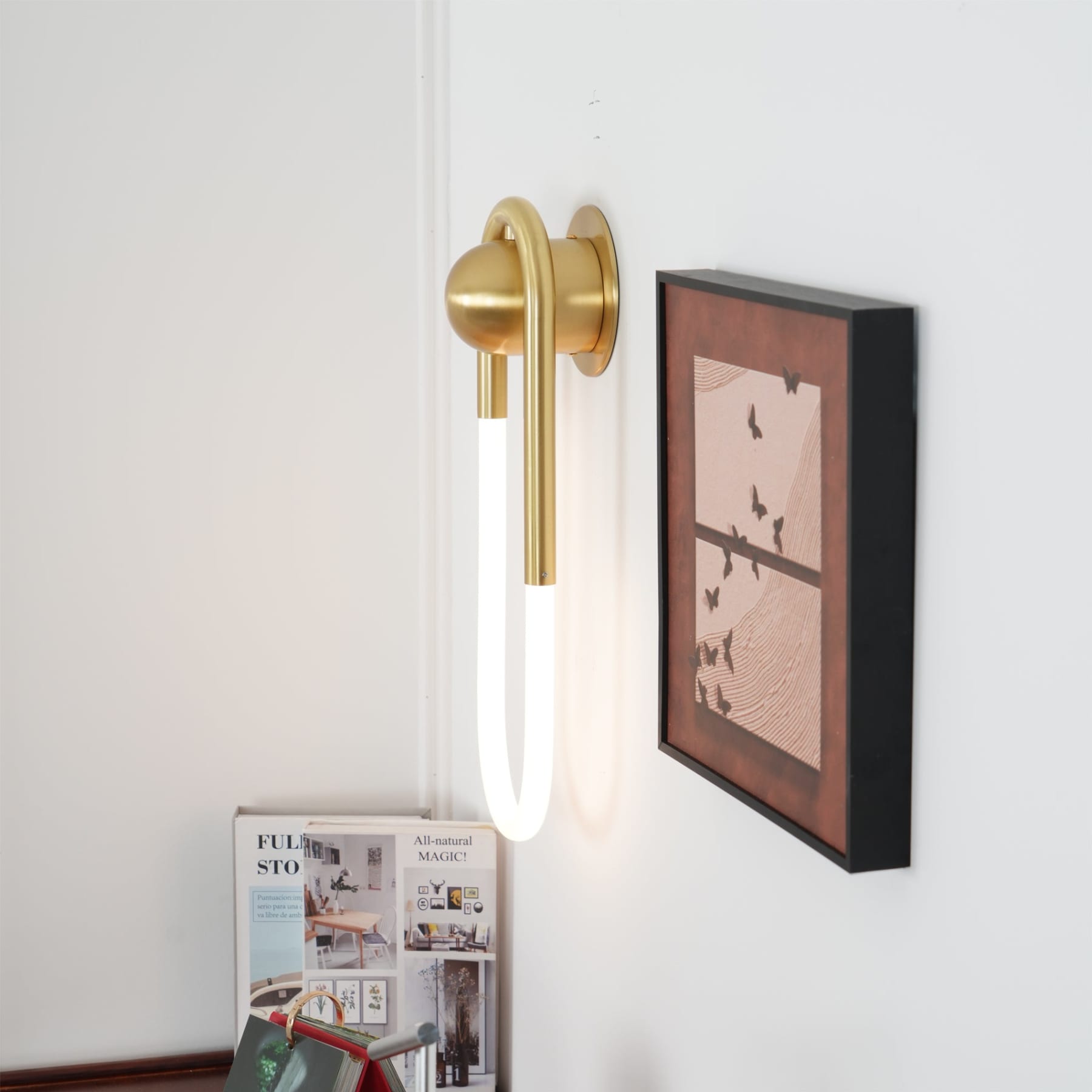 Modern Brass Wall Light for Living Room and Bedroom — Harbor Light Co.