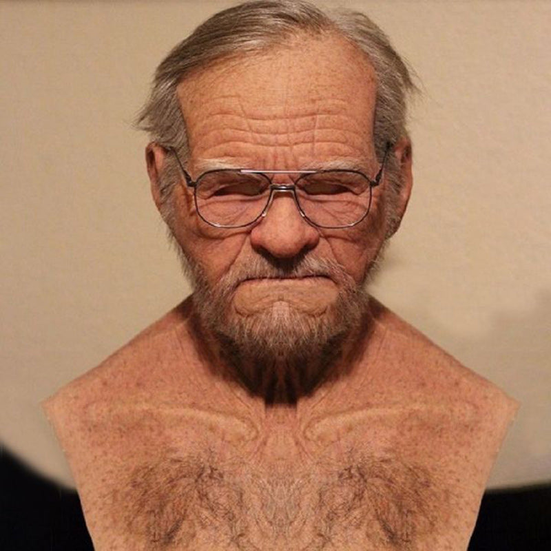 Realistic Latex Mask Full Head Halloween Costume Mask for Adults with Lifelike Detail for Cosplay Masquerade and Themed Parties