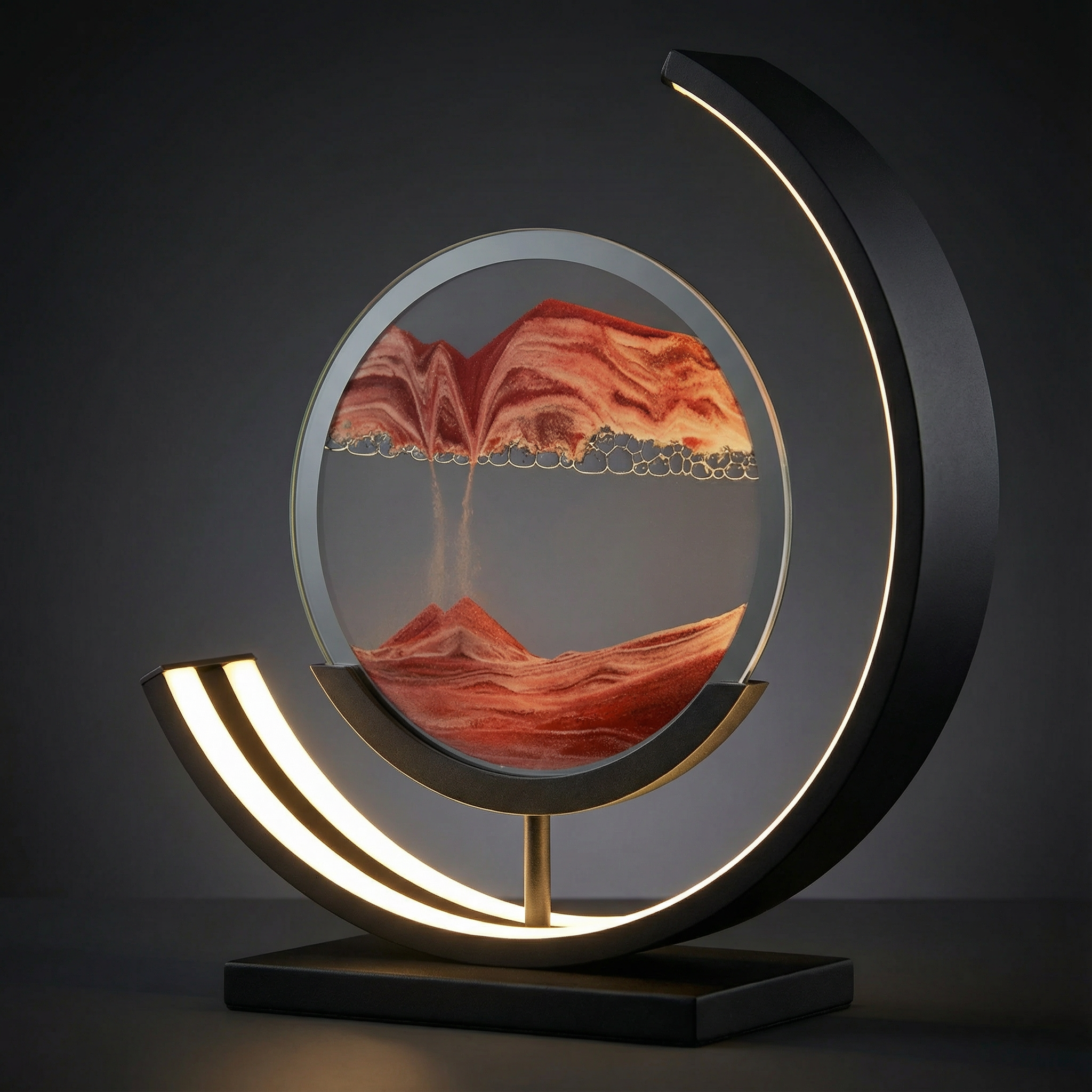 Sand Art Table Lamp LED Light with Remote Control