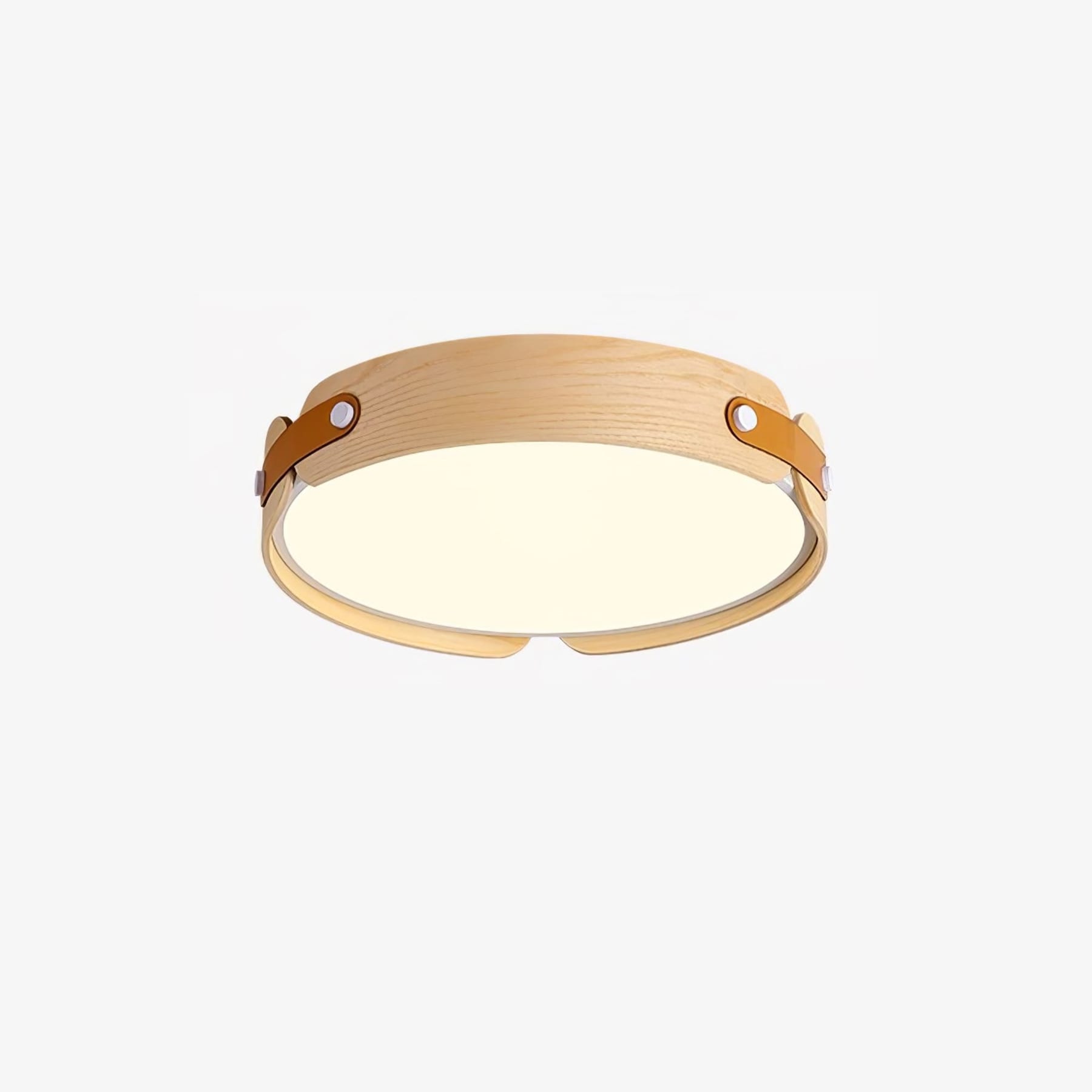 Scandinavian Wood Flush Mount Ceiling Light for Living Room — Harbor Light Co.
