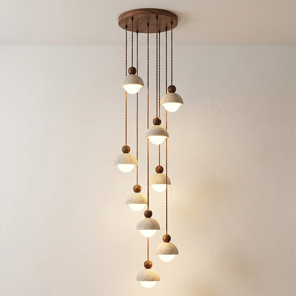 Modern Travertine Stone Pendant Light for Dining Room — Harbor Light Co.