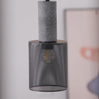 Industrial Wrought Iron Concrete Pendant Light With Warm LED Glow — Harbor Light Co.