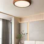 Modern Wood Flush Mount Ceiling Light for Living Room — Harbor Light Co.