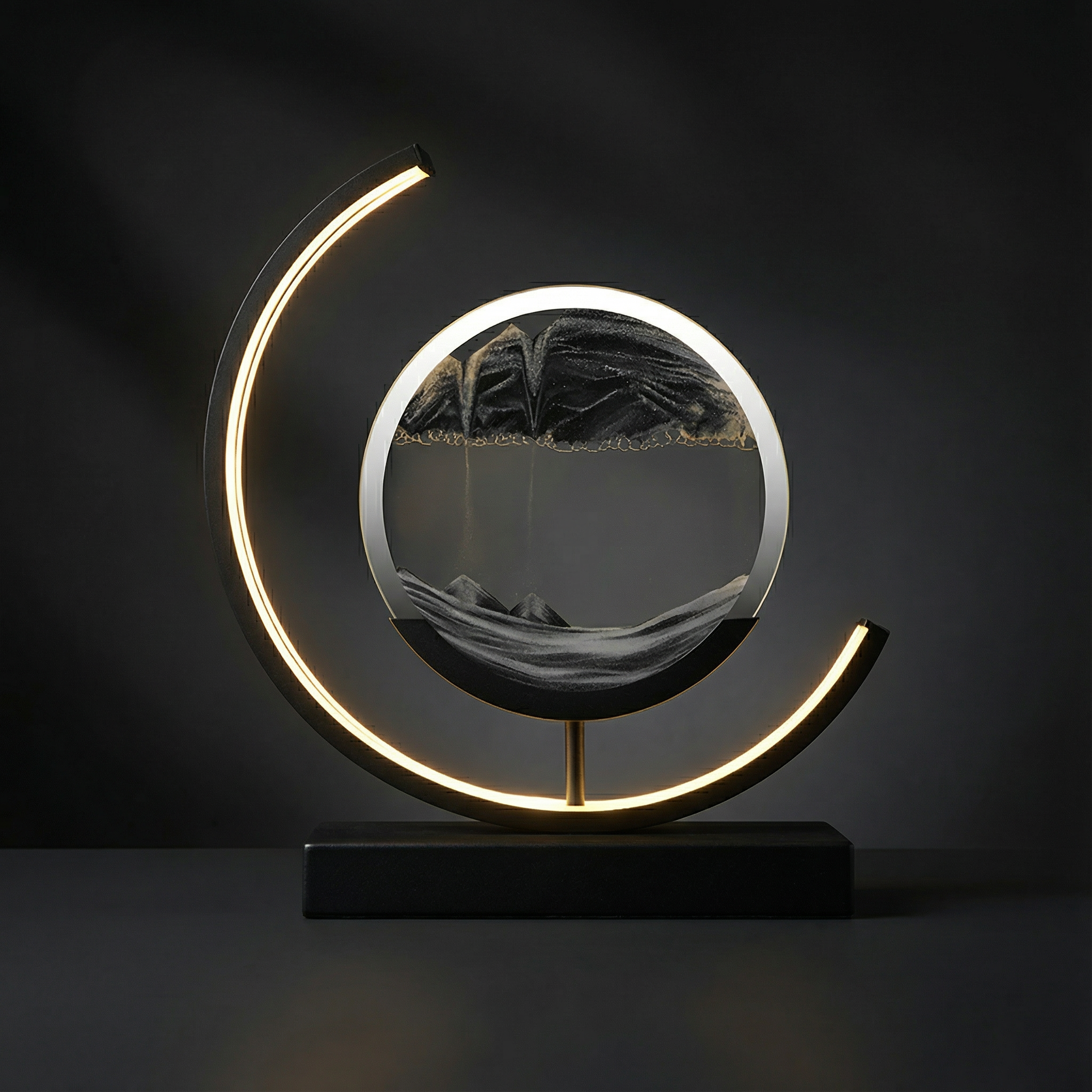 Sand Art Table Lamp LED Light with Remote Control