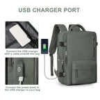 Large Travel Backpack for Women Waterproof Carry On Hiking Backpack with USB Charging Port Shoe Compartment and Wet Dry Pocket