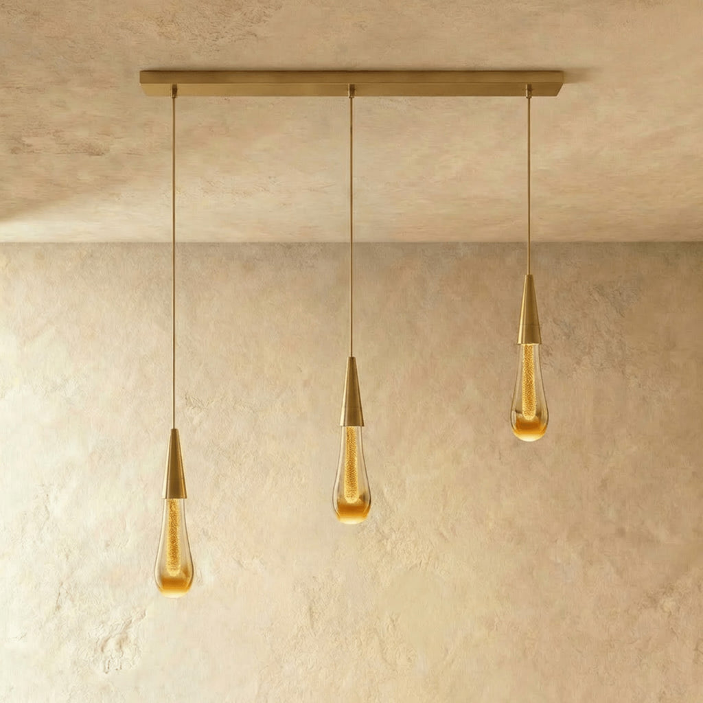 Modern Crystal Pendant Light With Adjustable LED Glow — Harbor Light Co.