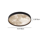 Modern Metal Flush Mount Ceiling Light With Dimmable Remote Control — Harbor Light Co.