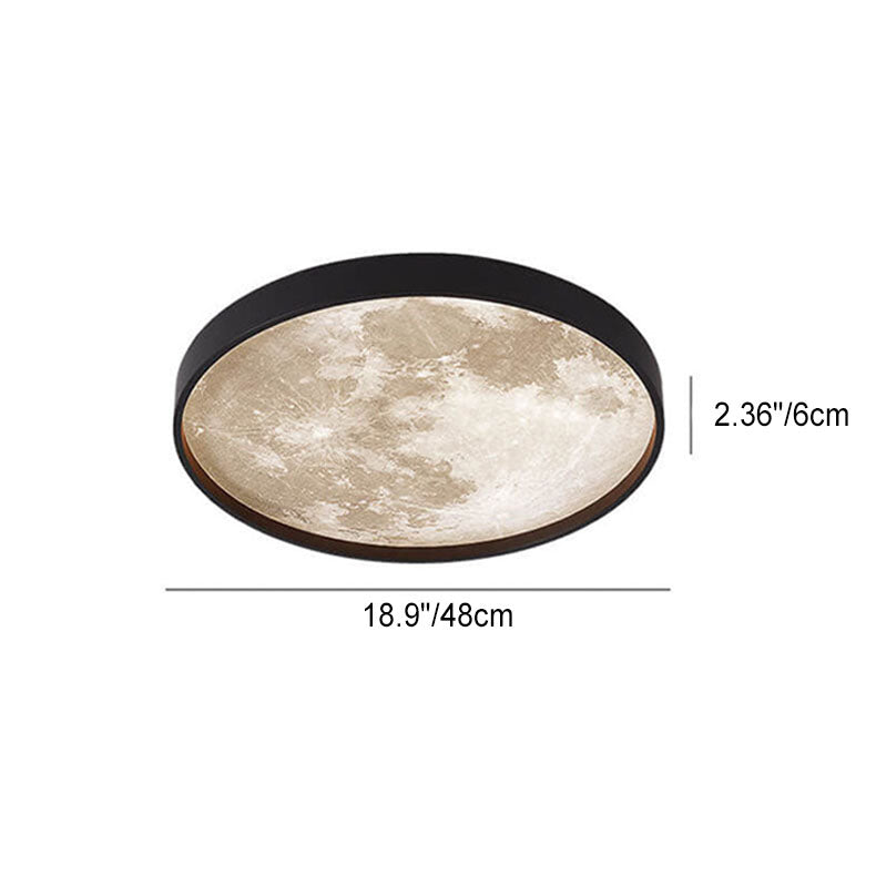 Modern Metal Flush Mount Ceiling Light With Dimmable Remote Control — Harbor Light Co.