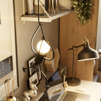 Modern Wrought Iron Pendant Light With Warm LED Glow — Harbor Light Co.