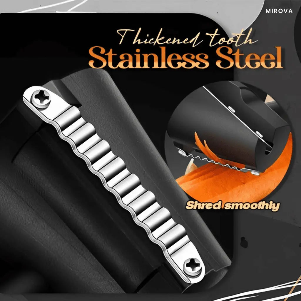 Stainless Steel Vegetable Peeler and Spiral Curler for Garnishing