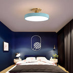 Modern Circular Semi Flush Mount LED Ceiling Light