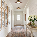 Modern Wood Semi-Flush Mount Ceiling Light for Living Room — Harbor Light Co.