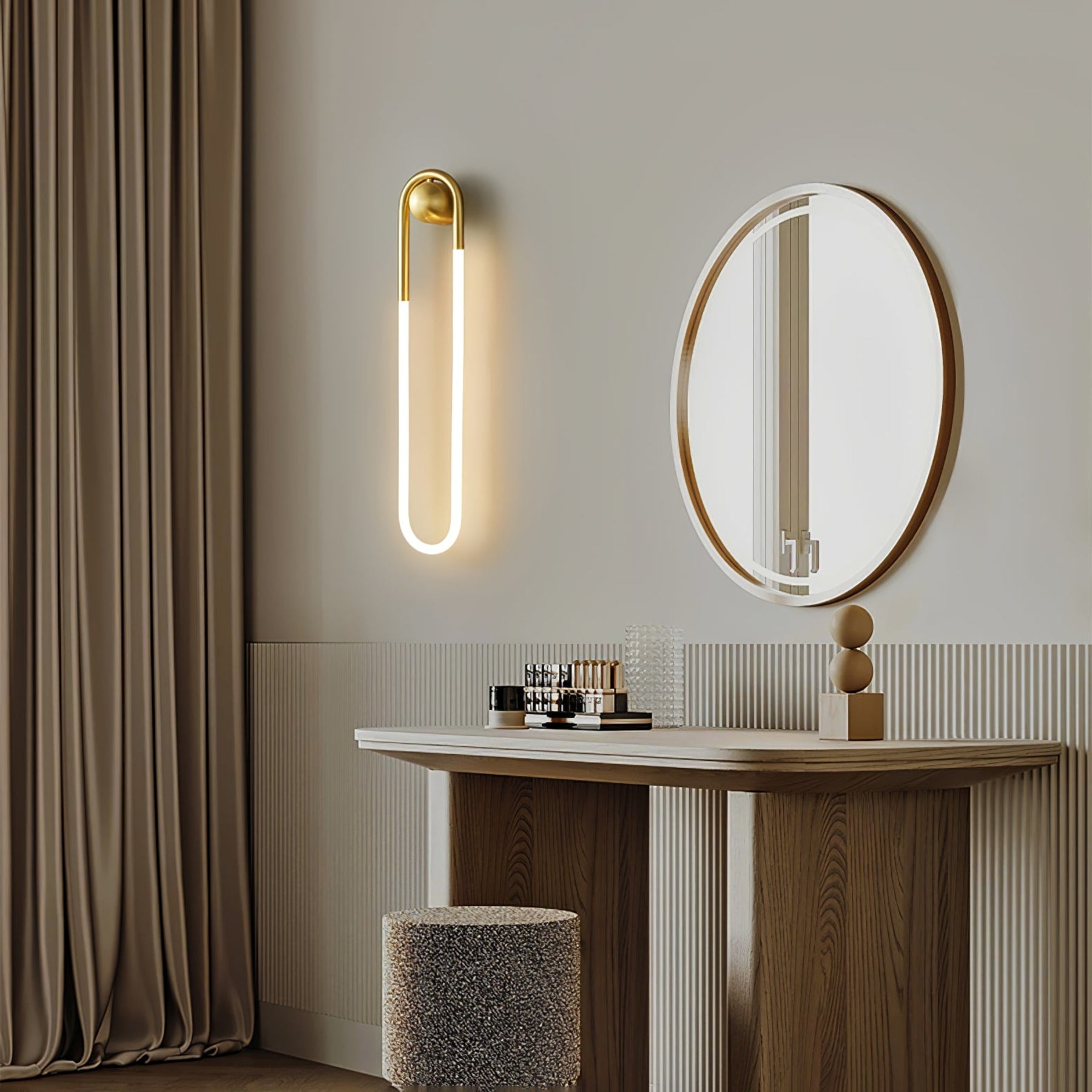 Modern Brass Wall Light for Living Room and Bedroom — Harbor Light Co.