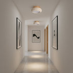 Modern Travertine Flush Mount Ceiling Light — Harbor Light Co.