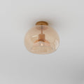 Modern Glass Semi-Flush Mount Ceiling Light for Living Room in Without Bulb — Harbor Light Co.