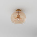 Modern Glass Semi-Flush Mount Ceiling Light for Living Room in Without Bulb — Harbor Light Co.