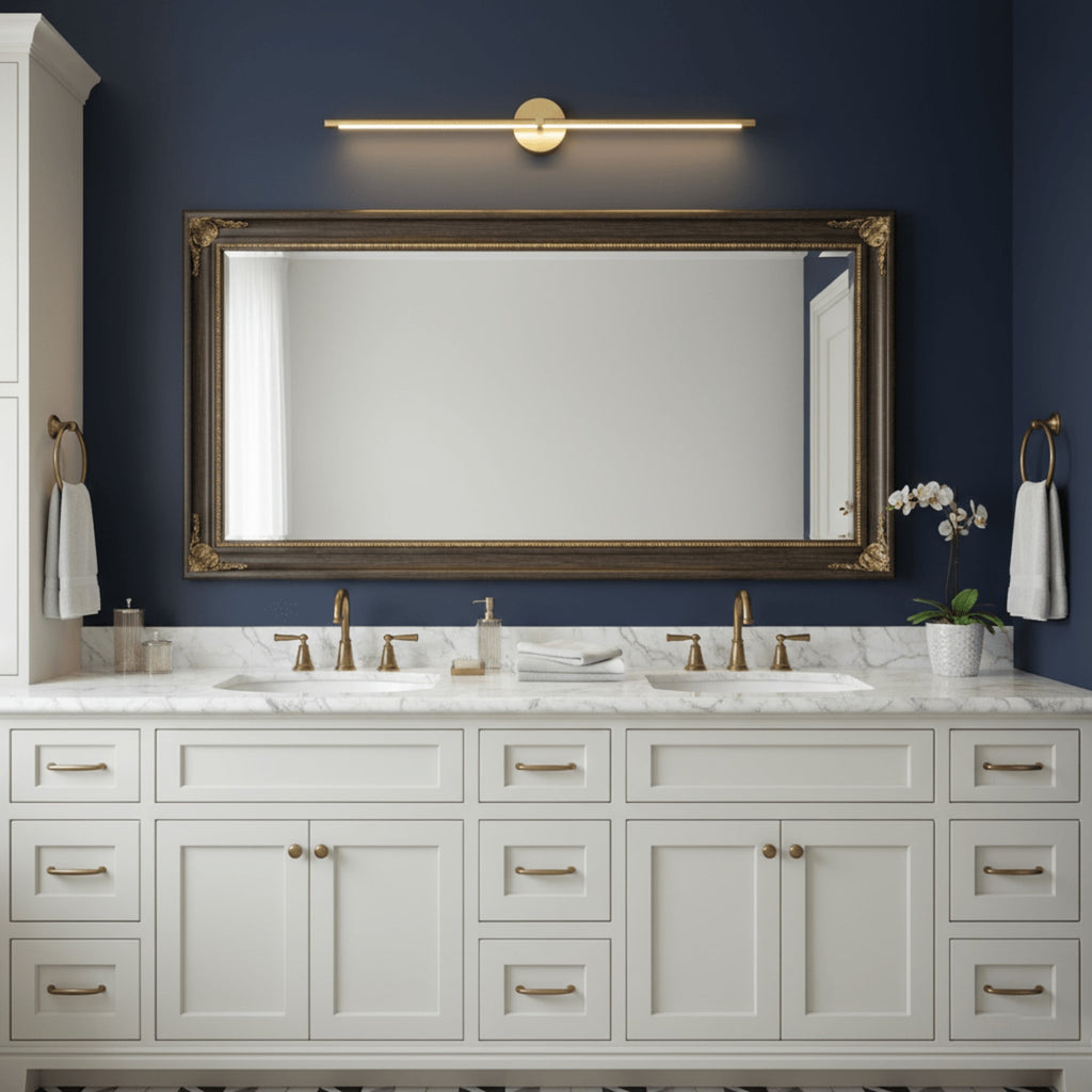 Modern Linear Metal Wall Light With Warm LED Glow — Harbor Light Co.