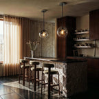 Modern Glass Pendant Light With Warm LED Glow — Harbor Light Co.