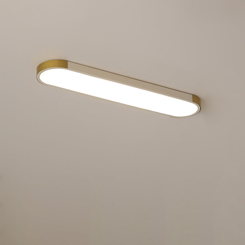 Modern Linear Metal Flush Mount Ceiling Light With Dimmable Remote — Harbor Light Co.