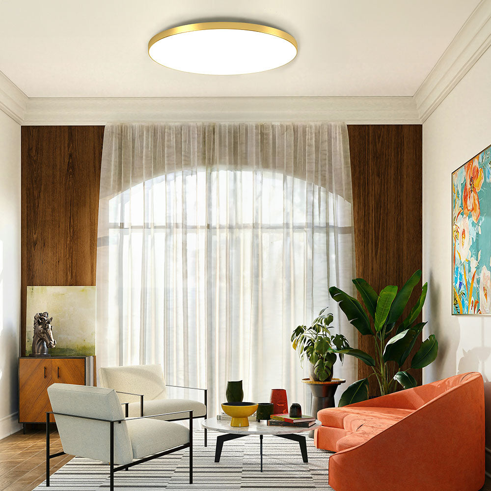 Ultra Slim Round Flush Mount Ceiling Light