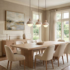 Modern Travertine Stone Pendant Light for Dining Room — Harbor Light Co.