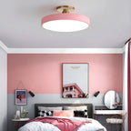 Modern Circular Semi Flush Mount LED Ceiling Light