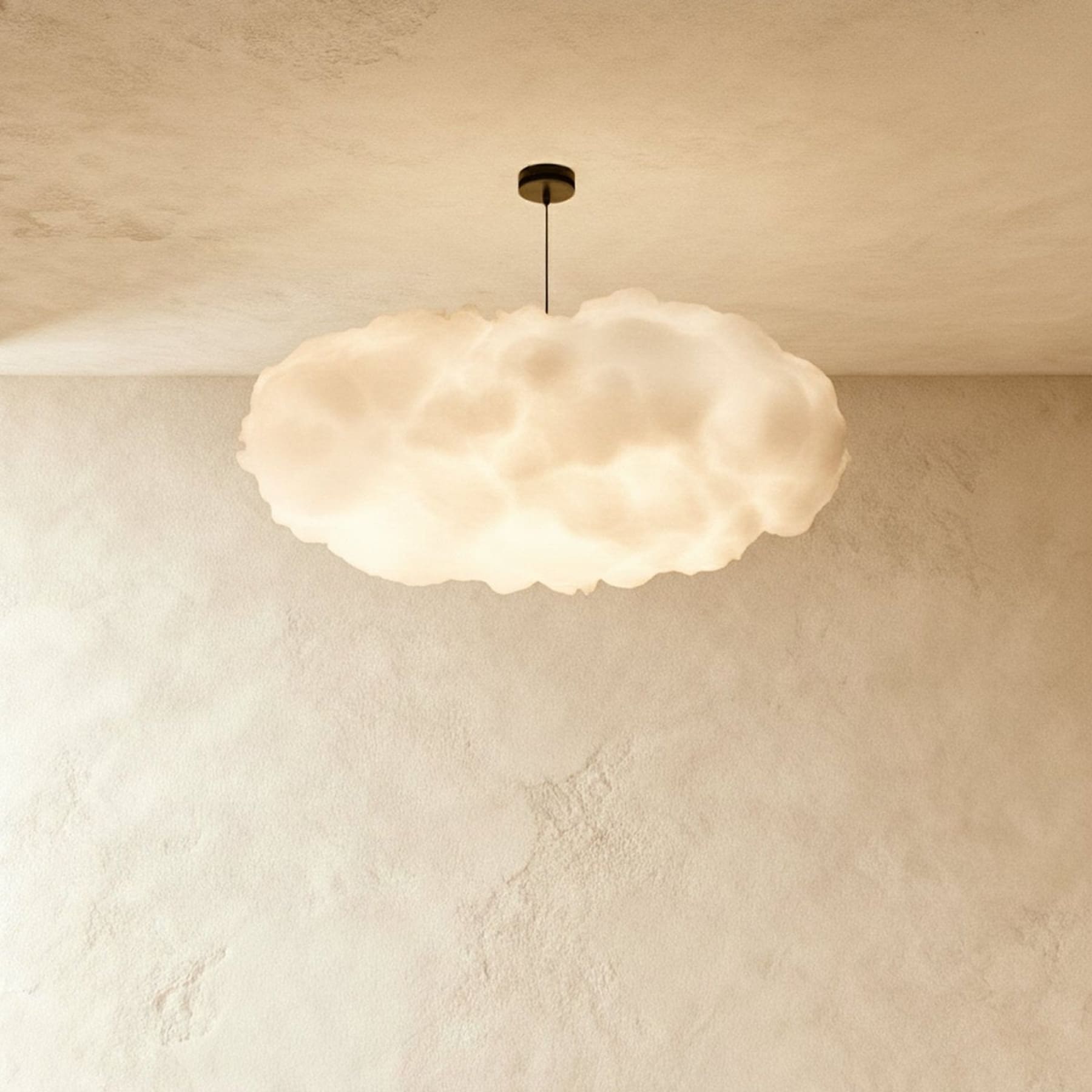 Modern Fabric Pendant Light for Living Room and Bedroom in L100" (L39.4 cm) x H18.9"(48cm) — Harbor Light Co.